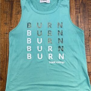 burn Boot Camp Teal Tank Top